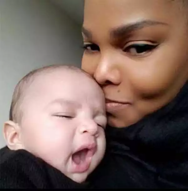 Janet Jackson Finally Reveals The Face Of Her Baby With Estranged Husband (Photos)